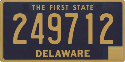 DE license plate 249712