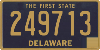 DE license plate 249713