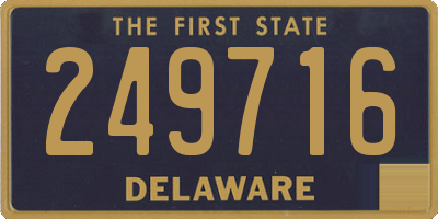 DE license plate 249716