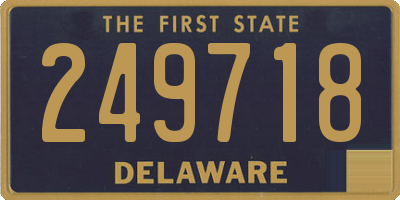 DE license plate 249718