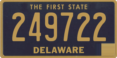 DE license plate 249722