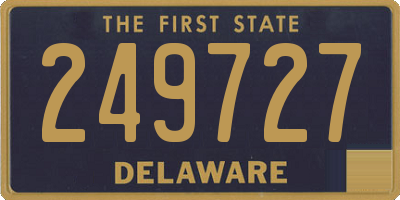 DE license plate 249727