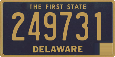 DE license plate 249731