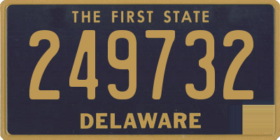 DE license plate 249732