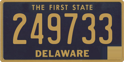 DE license plate 249733