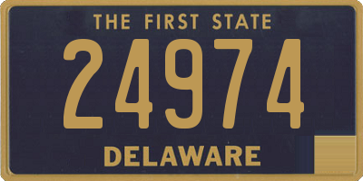 DE license plate 24974