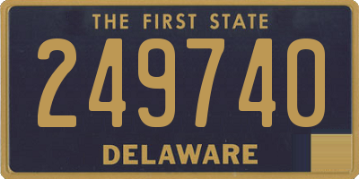 DE license plate 249740