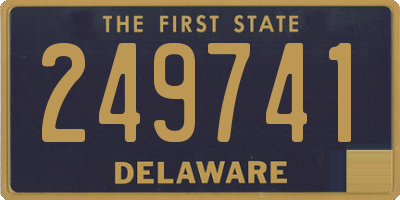 DE license plate 249741