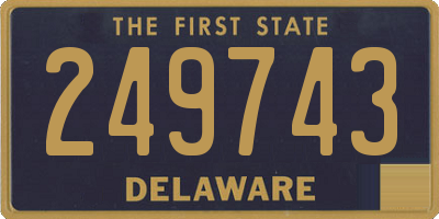 DE license plate 249743