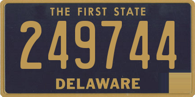 DE license plate 249744