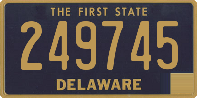 DE license plate 249745