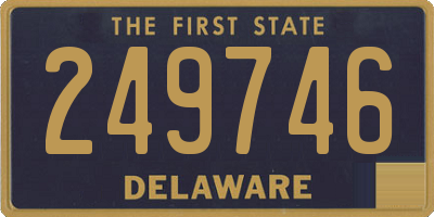 DE license plate 249746