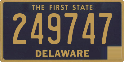 DE license plate 249747