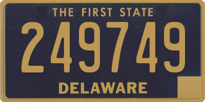 DE license plate 249749