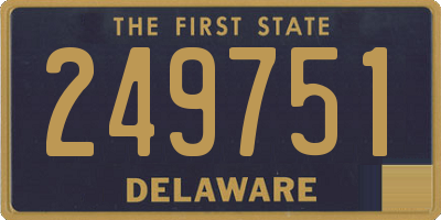 DE license plate 249751