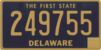 DE license plate 249755