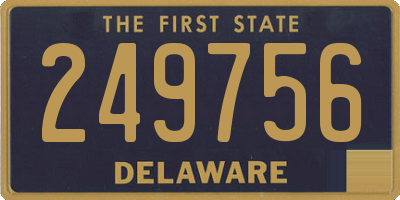DE license plate 249756
