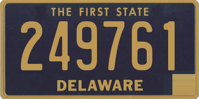 DE license plate 249761