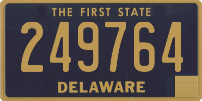 DE license plate 249764