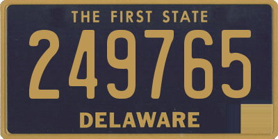 DE license plate 249765