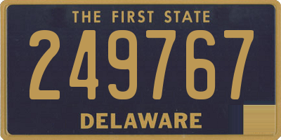 DE license plate 249767