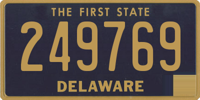 DE license plate 249769