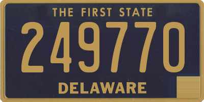 DE license plate 249770