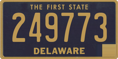 DE license plate 249773