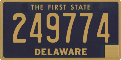 DE license plate 249774