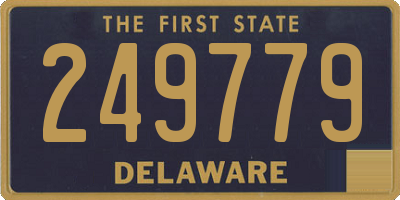DE license plate 249779