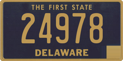 DE license plate 24978