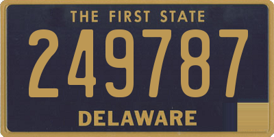 DE license plate 249787