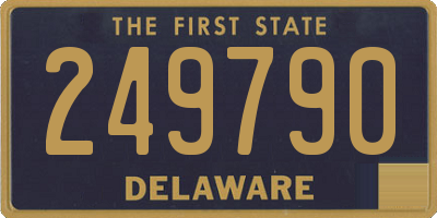 DE license plate 249790