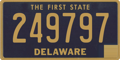 DE license plate 249797
