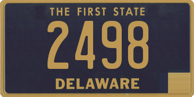 DE license plate 2498