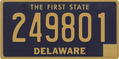 DE license plate 249801