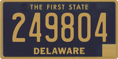 DE license plate 249804