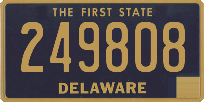 DE license plate 249808
