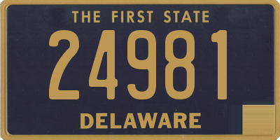 DE license plate 24981