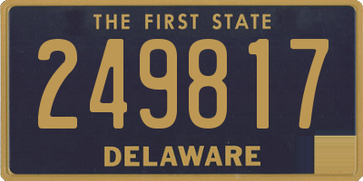 DE license plate 249817