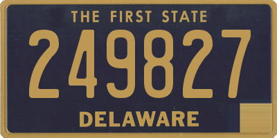 DE license plate 249827