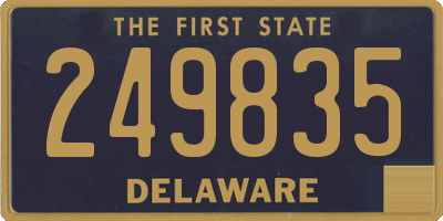 DE license plate 249835
