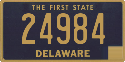 DE license plate 24984