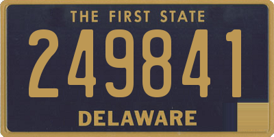 DE license plate 249841
