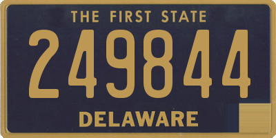DE license plate 249844
