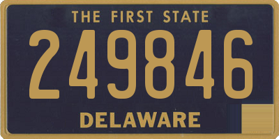 DE license plate 249846