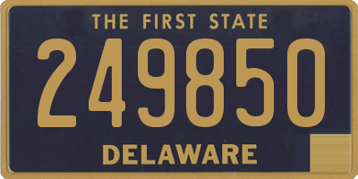 DE license plate 249850