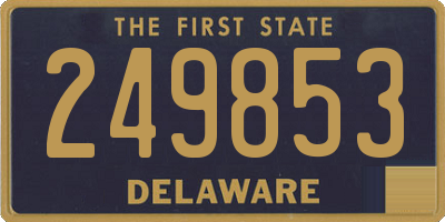DE license plate 249853