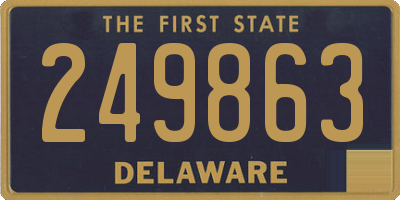 DE license plate 249863
