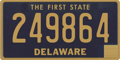 DE license plate 249864